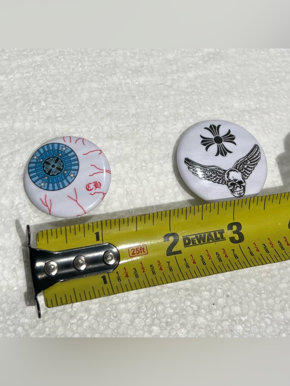Chrome Hearts Exclusive Pin Accessory Pendant Cross Skull Eyeball - Picture 6 of 6
